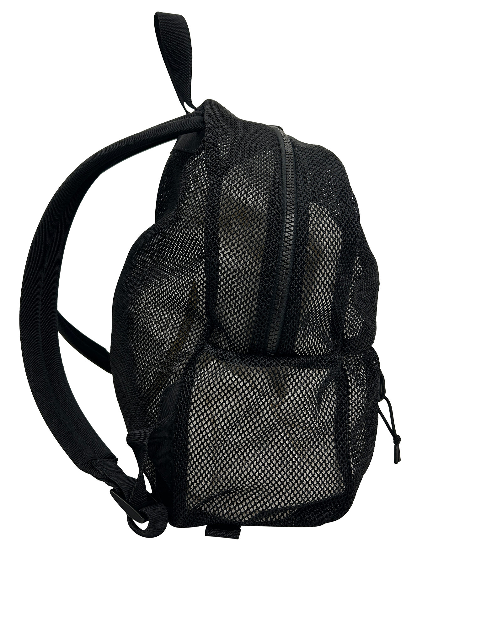 Mochila Malla, 290&euro;, Bolso, Negro, Tejido - General, Vista lateral